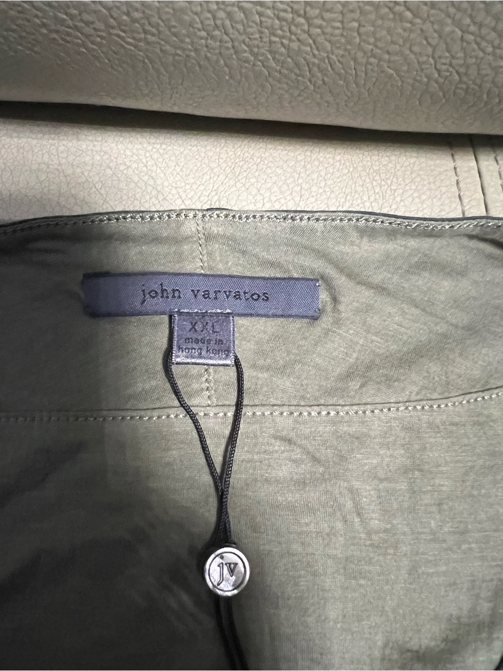 John Varvatos Slate Gray Short Sleeve Crew Tee - Picture 2 of 4